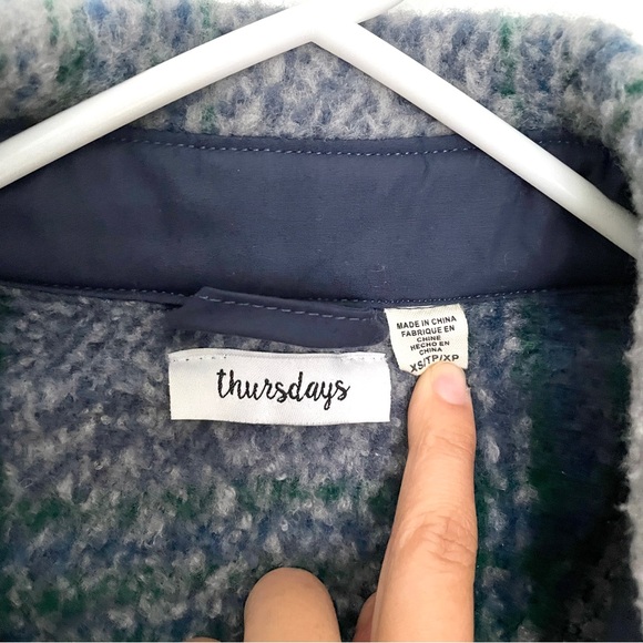 Plaid Long Coat XS - Picture 4 of 6